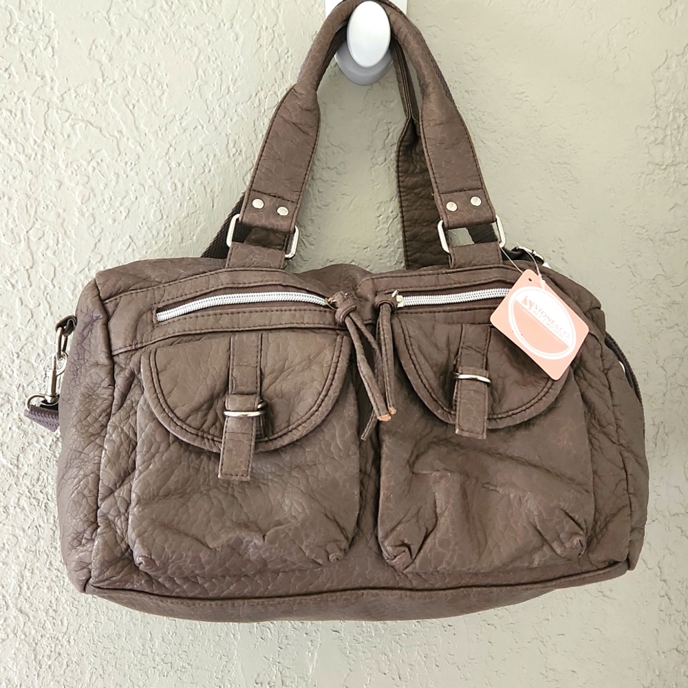 Stone mountain Taupe Genuine Leather Purse 👛 NEW WITH TAGS